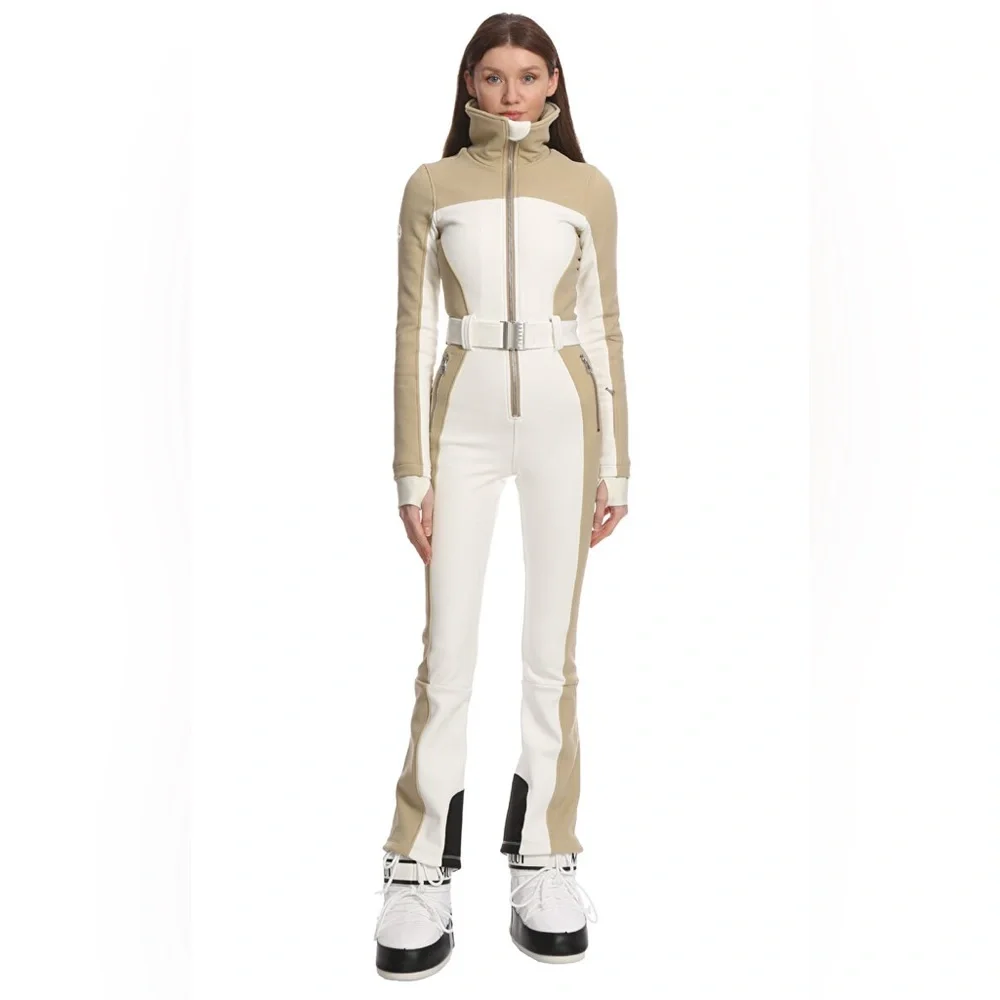 Cordova Badia Belted Colorblocked Straight Ski Suit